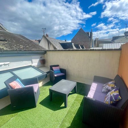 Agréable appartement en plein centre avec terrasse Concarneau Extérieur photo